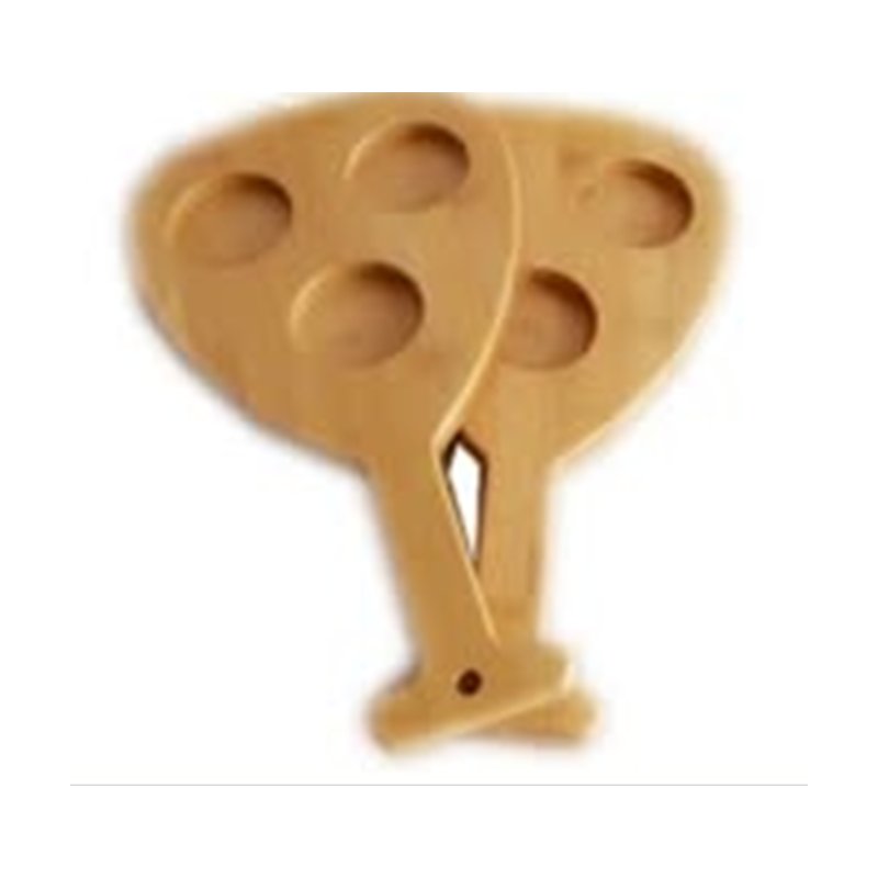Wooden shot glass paddle